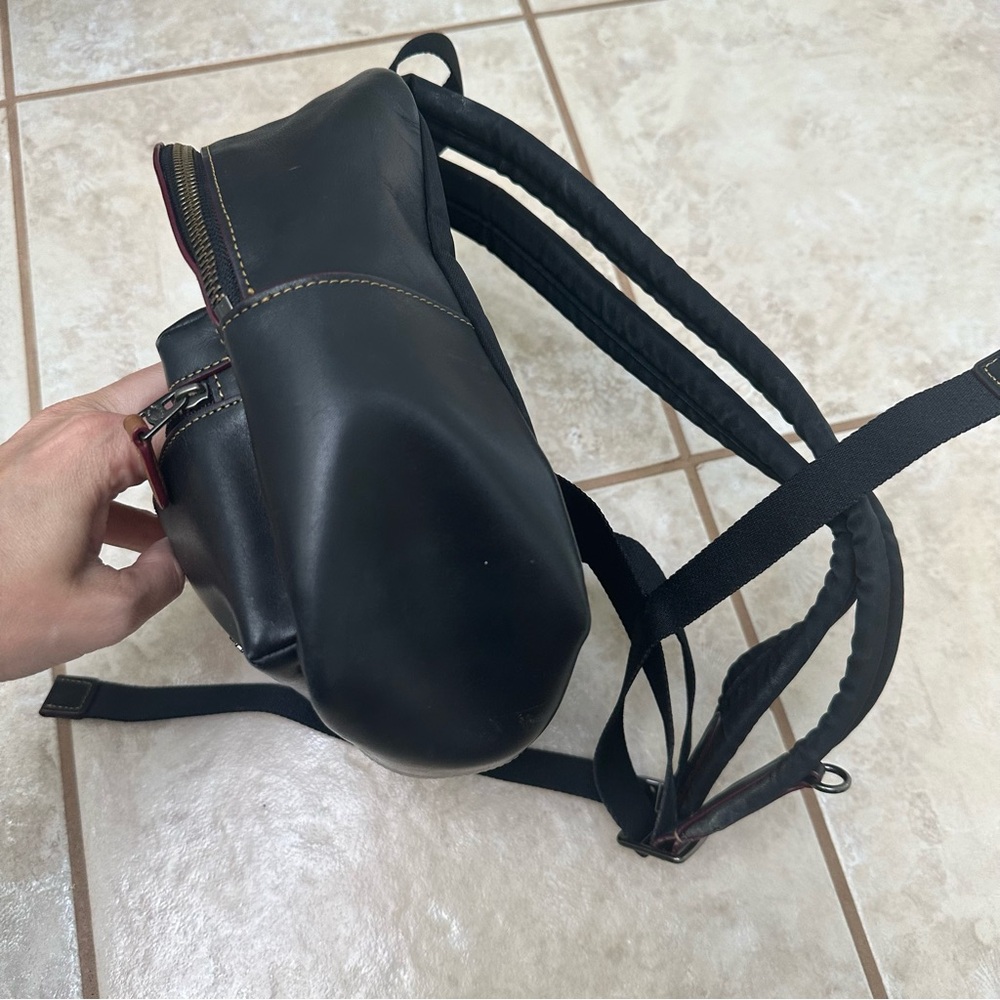 Coach Mickey Mouse Disney Black Leather Backpack Mini Charlie - Picture 7 of 12